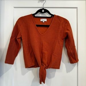 Madewell Front Tie Blouse